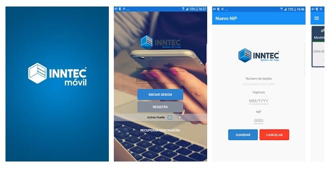 aplicación móvil inntec 