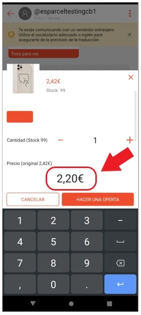 negociar comprar shopee